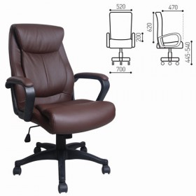Кресло офисное BRABIX Enter EX-511 (коричневый) в Балахте - balahta.katalogmebeli.com | фото