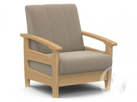 Кресло для отдыха Омега (бук лак/CATANIA LATTE) в Балахте - balahta.katalogmebeli.com | фото