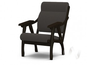 Кресло Вега-10 (венге лак/ULTRA GRAFIT) в Балахте - balahta.katalogmebeli.com | фото