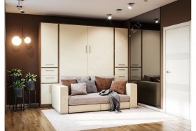 Шкаф-кровать с диваном Злата в Балахте - balahta.katalogmebeli.com | фото